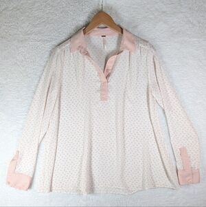 Free People Elegant Pink Patterned Women's Top